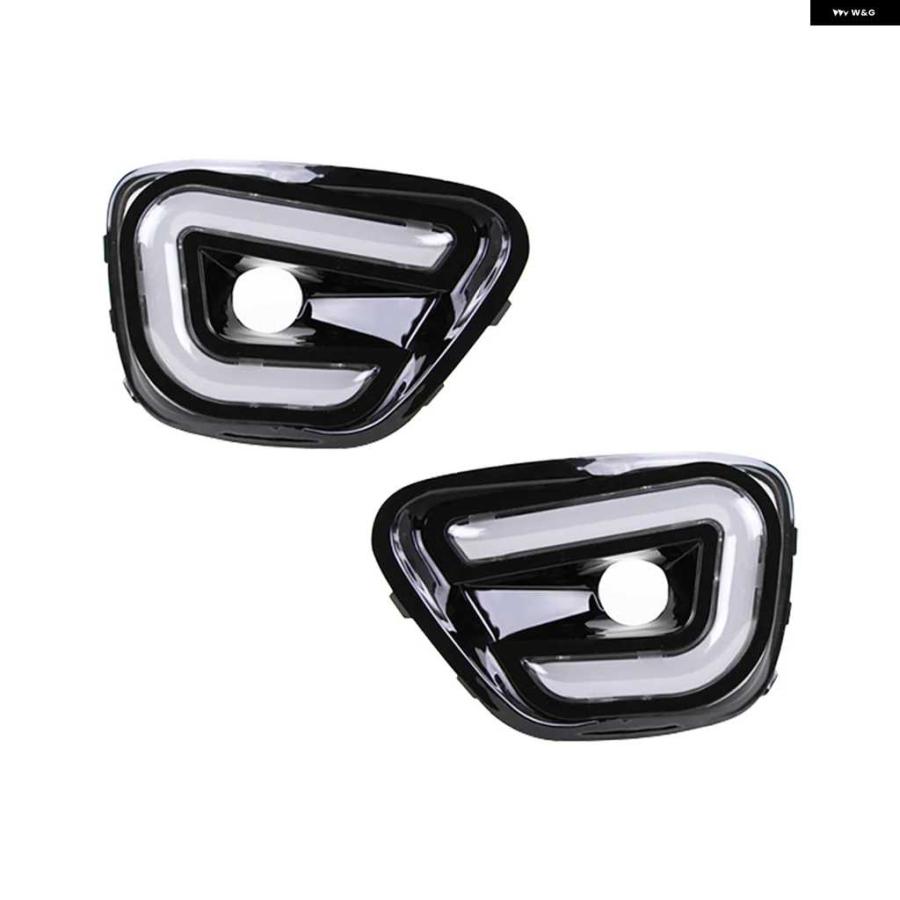 並行輸入品2個 ジープ コンパス 2011-16 LED DRL デイライト デイタイム ランニングライト フォグランプ ウィンカー付き | ブランド登録なし | 04