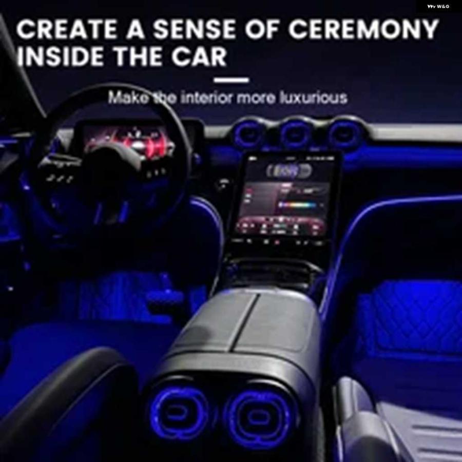 並行輸入品LED 64色 アクティブ スタイル アンビエントライト メルセデス ベンツ C クラス W206 X254 GLC 2022+ 車計器センター コンソール ライト | ブランド登録なし | 04