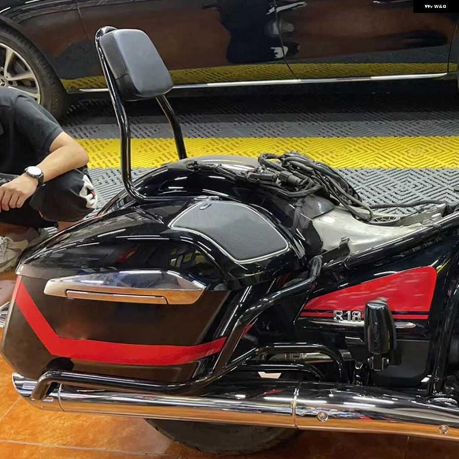 並行輸入品GUANTENGYU ワンピース パッセンジャーバックレスト シーシーバー リアシートバック クッション レスト パッド BMW R 18 B R18 R18B 2021-24 | ブランド登録なし | 06
