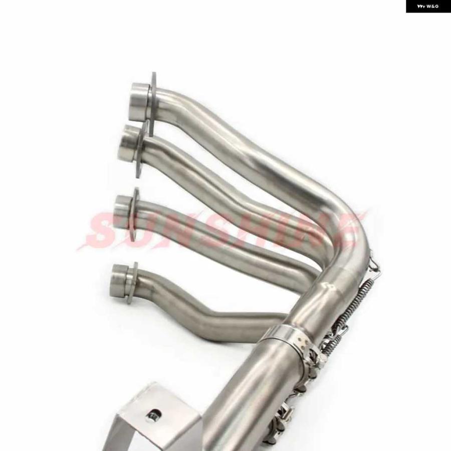 並行輸入品YZF ヤマハ FZ1 FZS1000 2006-2015 オートバイ バイク 排気フロント パイプ モトクロス フル システム ステンレス スリップオンの画像