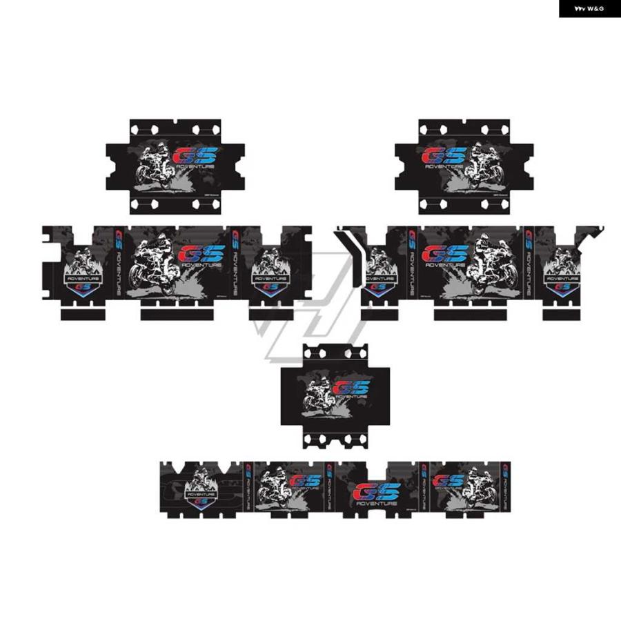 並行輸入品BWM R1250GS R1200GS ADV 3 X アドベンチャー 3D デカール プロテクター カバー ステッカー デカール セット BMW アルミ パニアケース BOX
