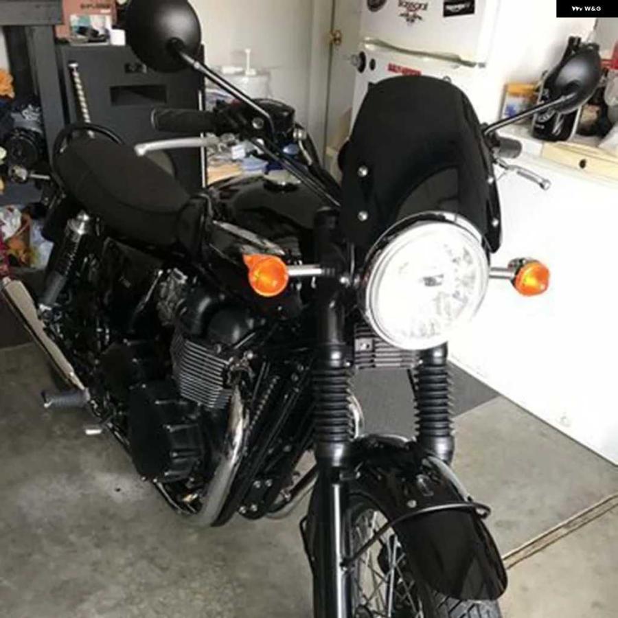 並行輸入品トライアンフ スピード ツイン ストリートカップ スクランブラーツイン アクセサリー レトロ ウィンドスクリーン ウィンドシールド ウィンド_2