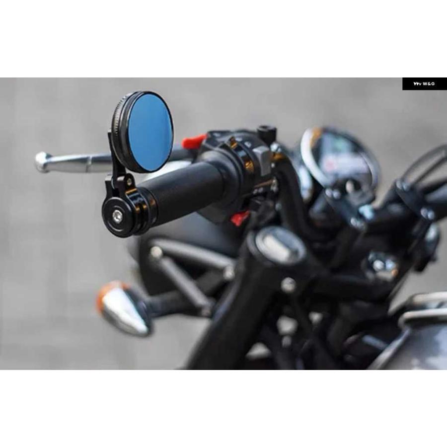 並行輸入品22MM ハンドルバー エンドミラー CNC アルミ レトロ オートバイ バイク ミラー CFMOTO 150NK 250NK 250CL ヤマハ MT-01 03 07 FZ09_4