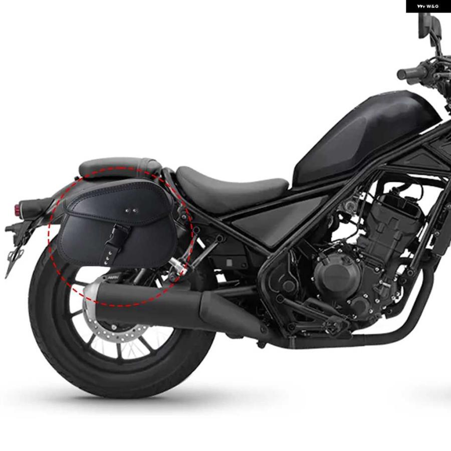 ブランド登録なし - 並行輸入品ホンダ REBEL CMX500 250 300 350 500 1100 ヤマハ 原動機一部分 自動二輪車 自動二輪車 サドル御徒面子 なめし革 納める ツールサイドポーチバッグ