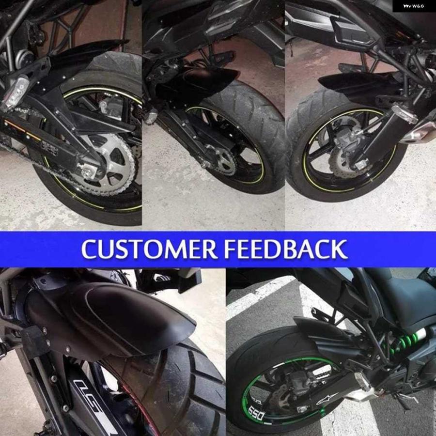 並行輸入品オートバイ バイクリアフェンダー マッドガード スプラッシュガード カワサキ VERSYS 650 KLE650 2007-2024 アクセサリーの画像