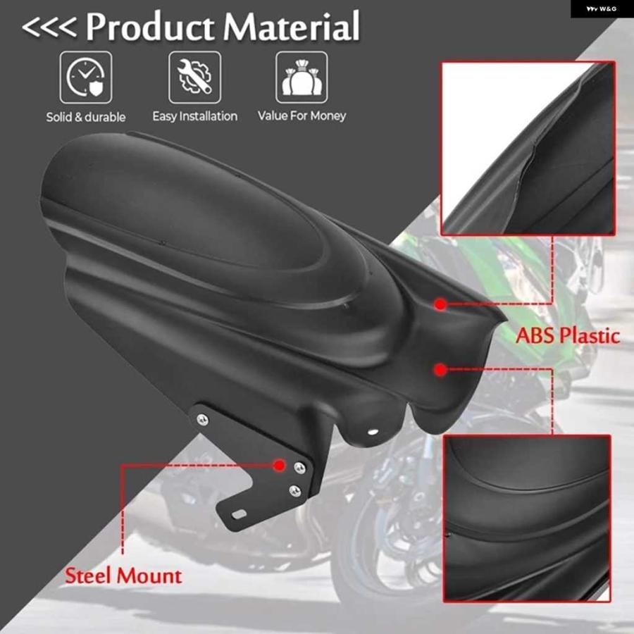 並行輸入品オートバイ バイクリアフェンダー マッドガード スプラッシュガード カワサキ VERSYS 650 KLE650 2007-2024 アクセサリーの画像