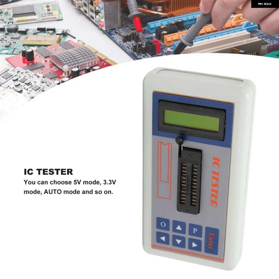 並行輸入品ICメーター集積回路テスター 5V 3.3V 自動モード付き 多機能トランジスタICメーター インターフェース チップオプトカプラ | ブランド登録なし | 05