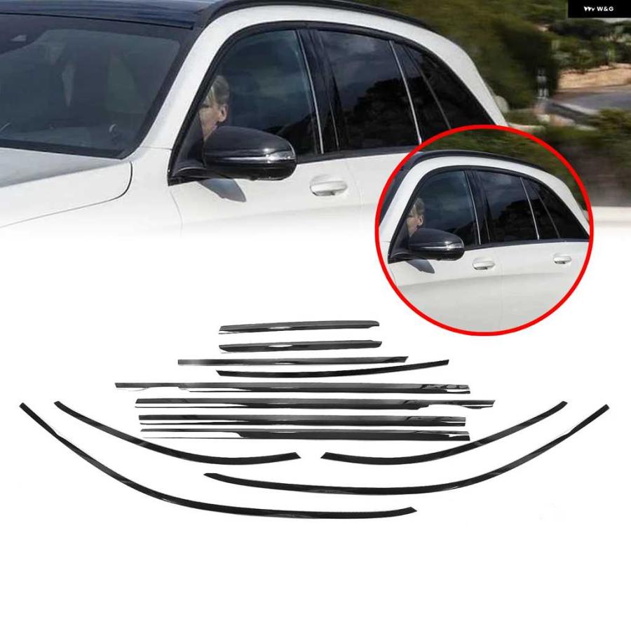 並行輸入品外装 ウィンドウ フレーム トリム ストリップ チタンブラックシールモールディング ウェザーストリップ スタイリング メルセデス ベンツ X253 | ブランド登録なし