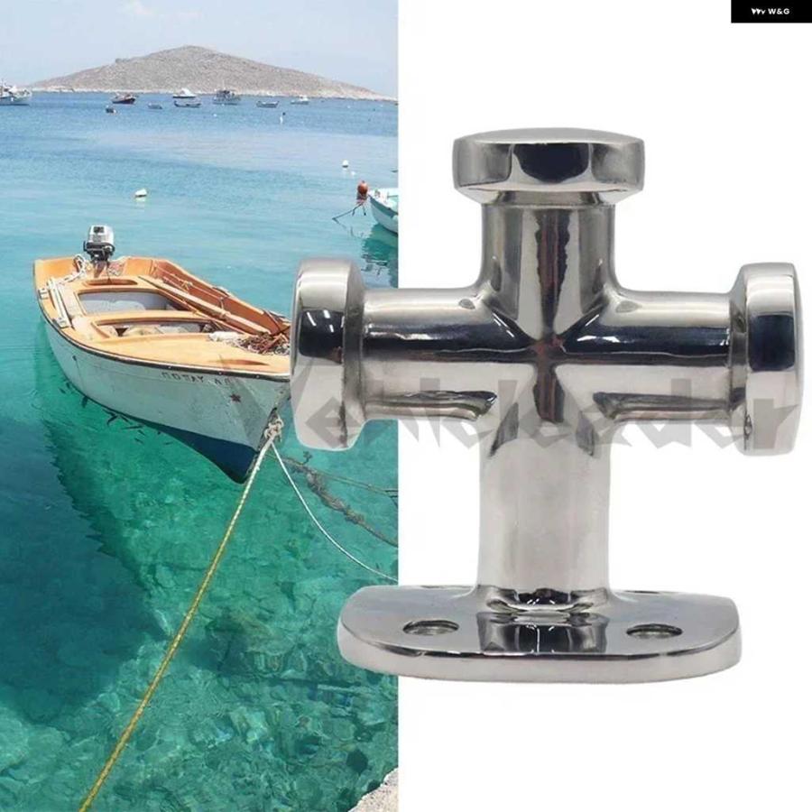 並行輸入品139.27X84.5 大型マリンシングルクロスボラード 係留クロスビットクリート ステンレス デッキハードウェアアクセサリー | ブランド登録なし | 04