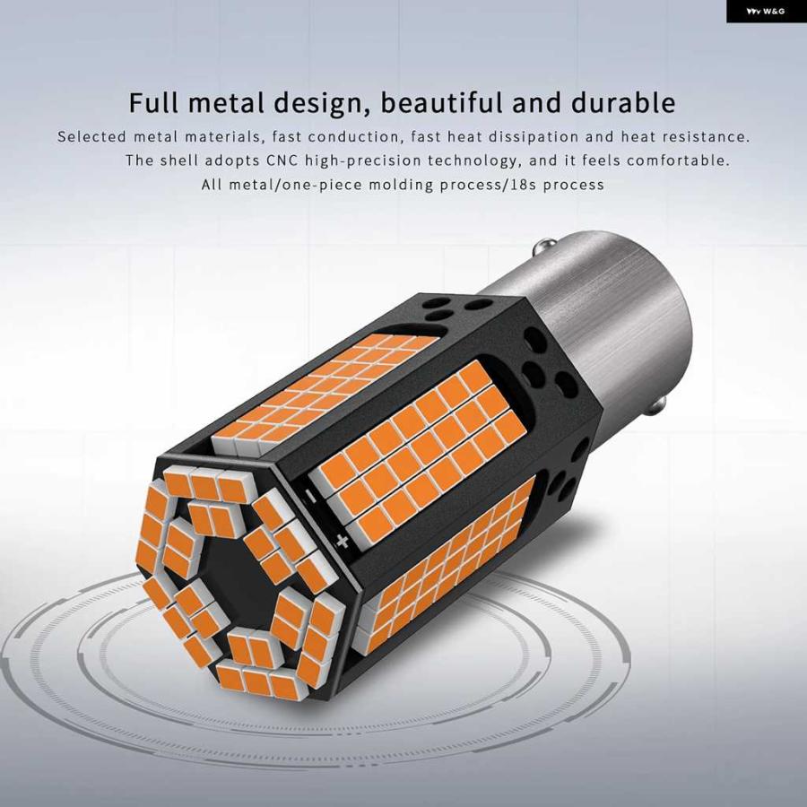 並行輸入品2個 P21W 1156 BA15S LED電球 BAU15S PY21W 1157 BAY15D P21/5W T20 7443 T25 3157 CANバス 車用ウィンカーランプ ホワイト | ブランド登録なし | 07