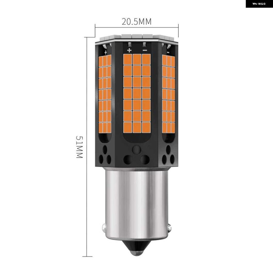 並行輸入品2個 P21W 1156 BA15S LED電球 BAU15S PY21W 1157 BAY15D P21/5W T20 7443 T25 3157 CANバス 車用ウィンカーランプ ホワイト | ブランド登録なし | 08