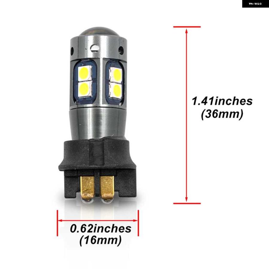 並行輸入品VW MK7 ゴルフ GTI 2013年以降 CANBUS ホワイト PW24W 12181 LED DRL デイタイムライトバルブ 2個 | ブランド登録なし | 03