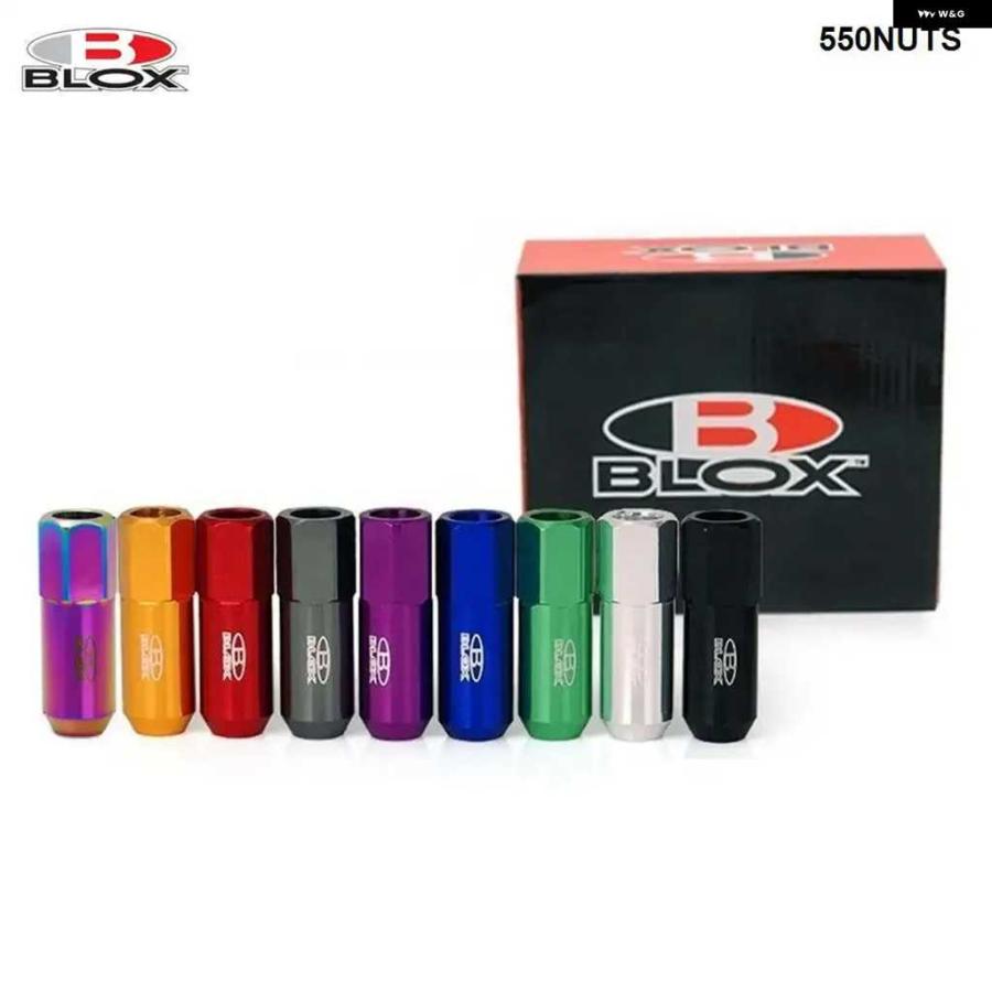 並行輸入品BLOX 7075 アルミ レーシングカーホイール リム ラグナット M12X1.25 / M12X1.5 長さ:60MM 20個/セット HU-550NUTS | ブランド登録なし | 13