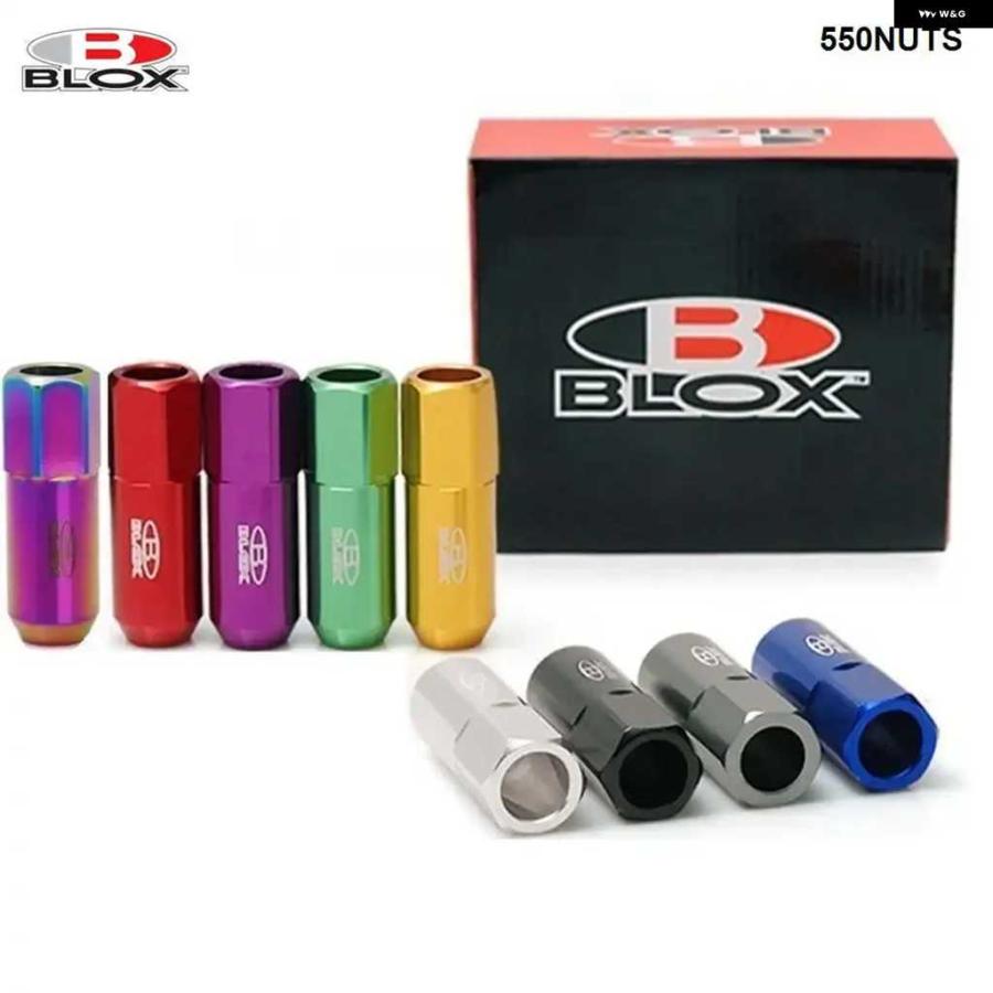 並行輸入品BLOX 7075 アルミ レーシングカーホイール リム ラグナット M12X1.25 / M12X1.5 長さ:60MM 20個/セット HU-550NUTS | ブランド登録なし | 14