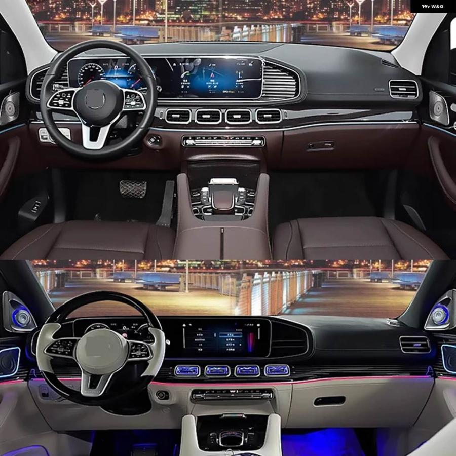 並行輸入品車用 アンビエントライト メルセデス ベンツ GLE GLS W167 2020 フロントターボエア アウトレット エアコン ベントアクセサリー | ブランド登録なし | 02