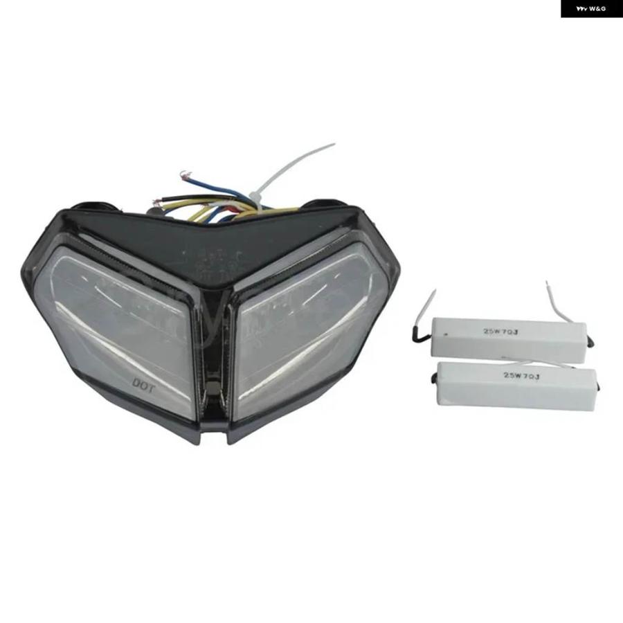 並行輸入品ドゥカティ 848 1098 1098R 1098S 2008 - 12 スモーク リア テールライト ブレーキ ウィンカー 一体型 LED ライトの画像