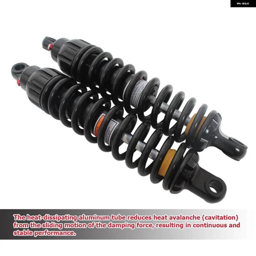 並行輸入品343MM オートバイ リアサスペンション ダンパー ショック アブソーバー 調整可能 ハーレー 883 1200 ホンダ ヤマハ スズキ カワサキの画像