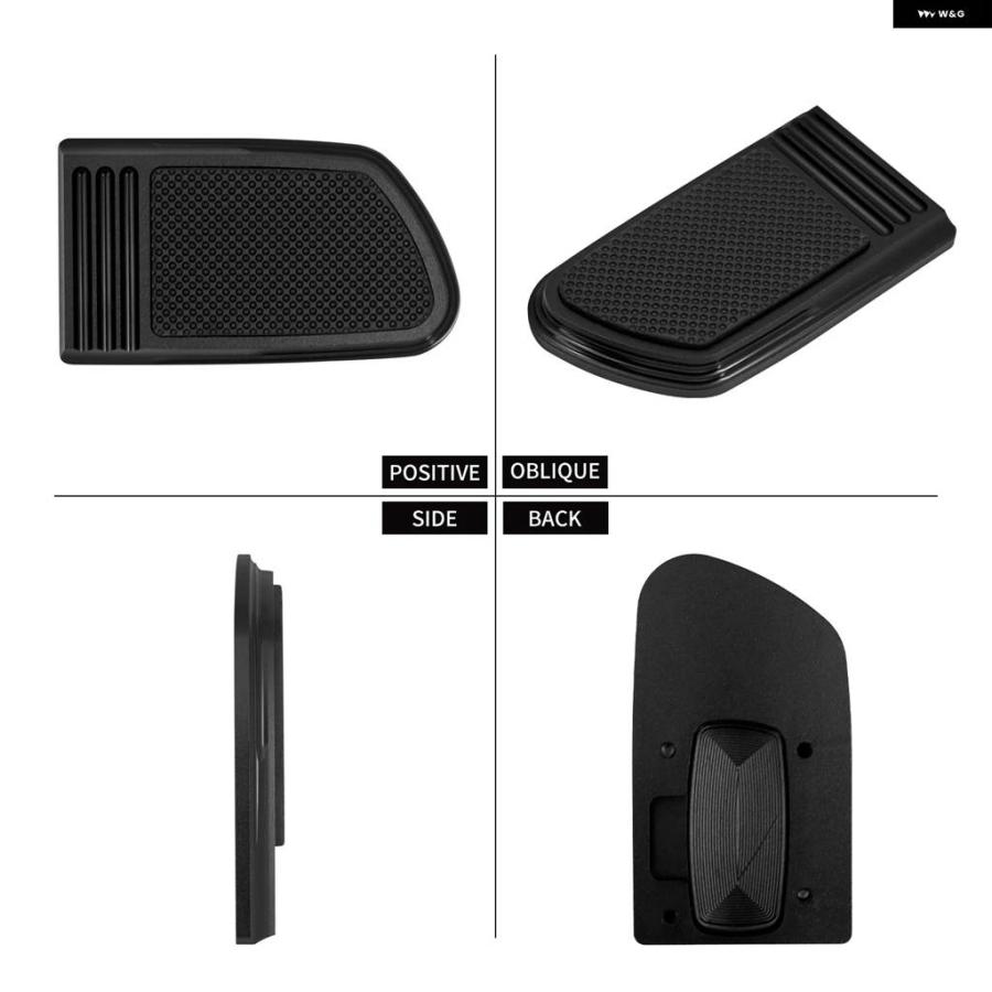 並行輸入品オートバイ ブラックブレーキペダル パッド カバー CNC フォワード ハーレー ソフテイル ファットボブ ストリートボブ FXDF FXFBS FXDB 2018-の画像