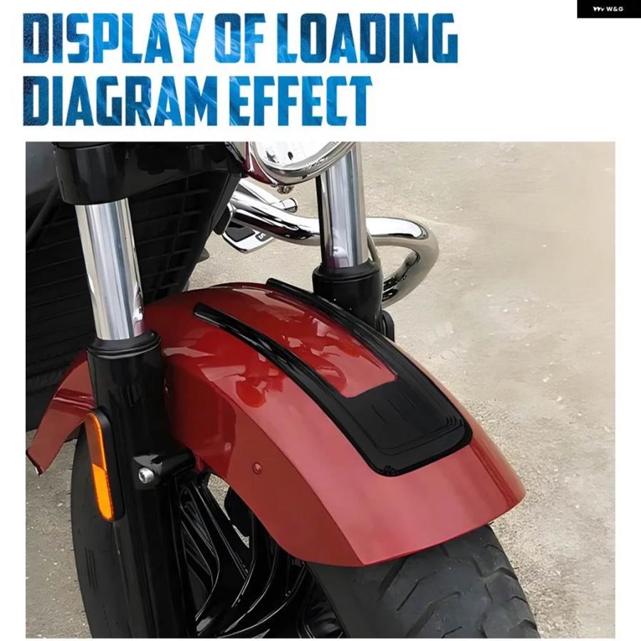 並行輸入品フロントフェンダーアクセント トリム カバー INDIAN SCOUT SIXTY 2015-2023 オートバイ フロントマッド 装飾 トリム アクセサリー_4