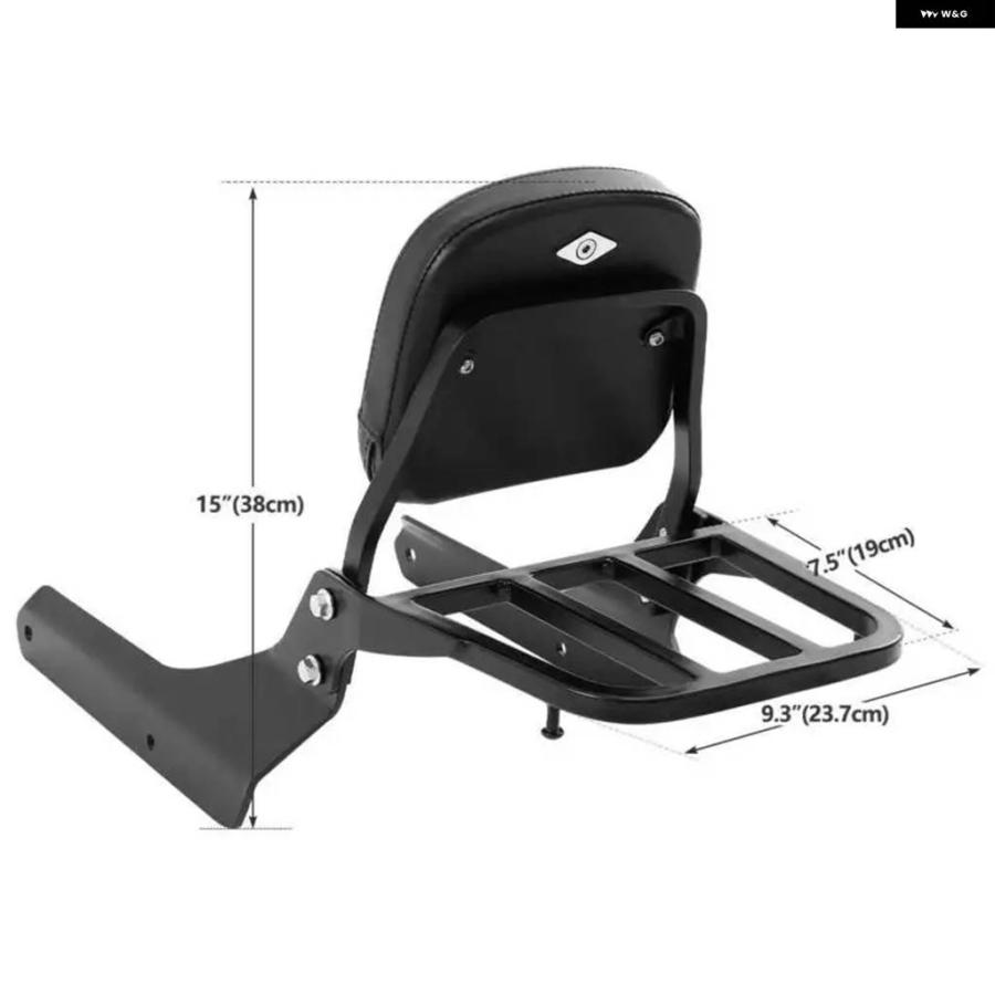 並行輸入品バイク バックレスト シーシーバー キャリア ホンダ シャドウ ファントム 750 VT750C2B 2010-2019 スピリット 750 VT750C2 2007-2014_3