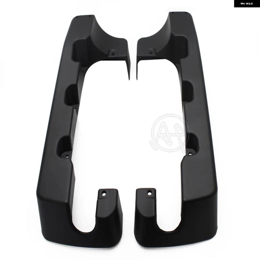 並行輸入品マットブラック バイク ダブルカット ハード サドルバッグ EXTENSION ハーレー ROAD KING ROAD ULTRA STREET GLIDE ELECTRA GLIDE 1994-13