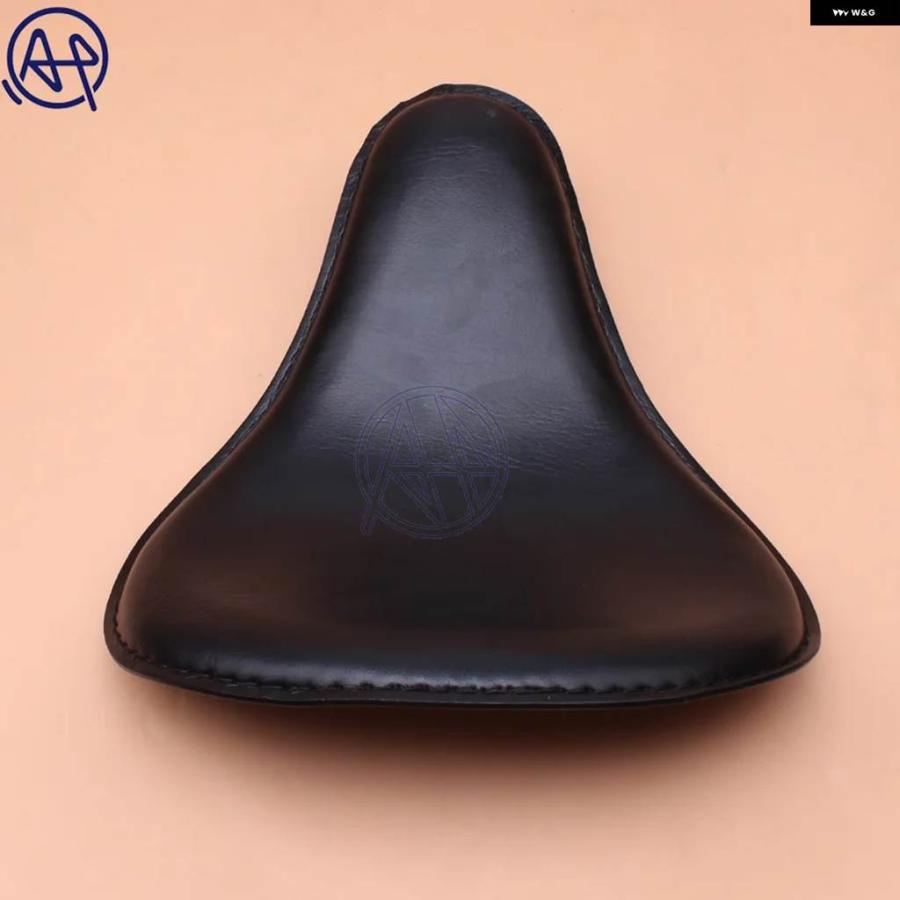 並行輸入品1セット バイク レトロブラウン/ブラックPUレザーソロシート 