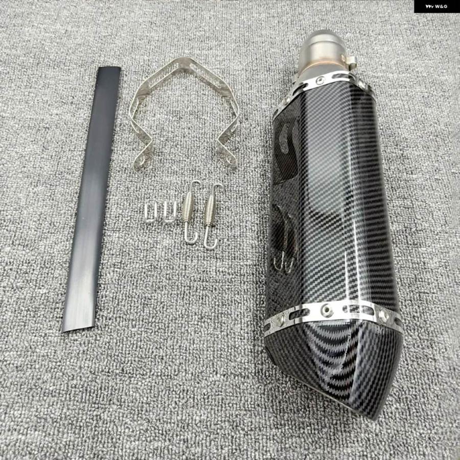 並行輸入品51MMフルセット バイク モトマフラーとフロント エンジン リンク パイプ DBキラー付き ヤマハ MT-09 FZ-09 TRACER 14-2018用の画像