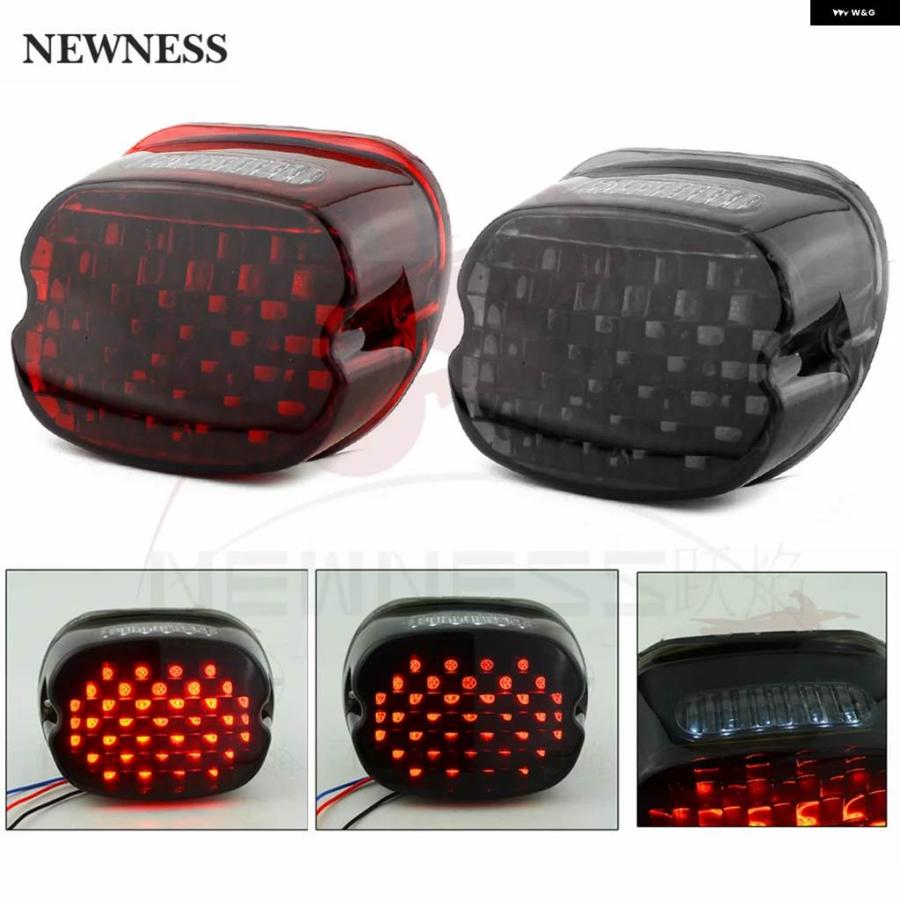 並行輸入品赤スモークが ハーレー ダイナELECTRA GLIDE FXD FLHT FXST FLHXTAILLIGHT LEDを下ろすの画像