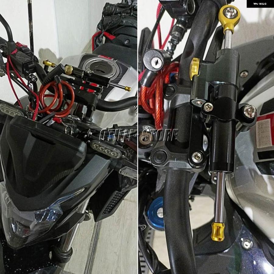 並行輸入品ホンダ CB650R CB650R 2018-2021年モデル - 24モデル オートバイ ステアリングスタビライザー ダンパー 取り付け ブラケット キットの画像