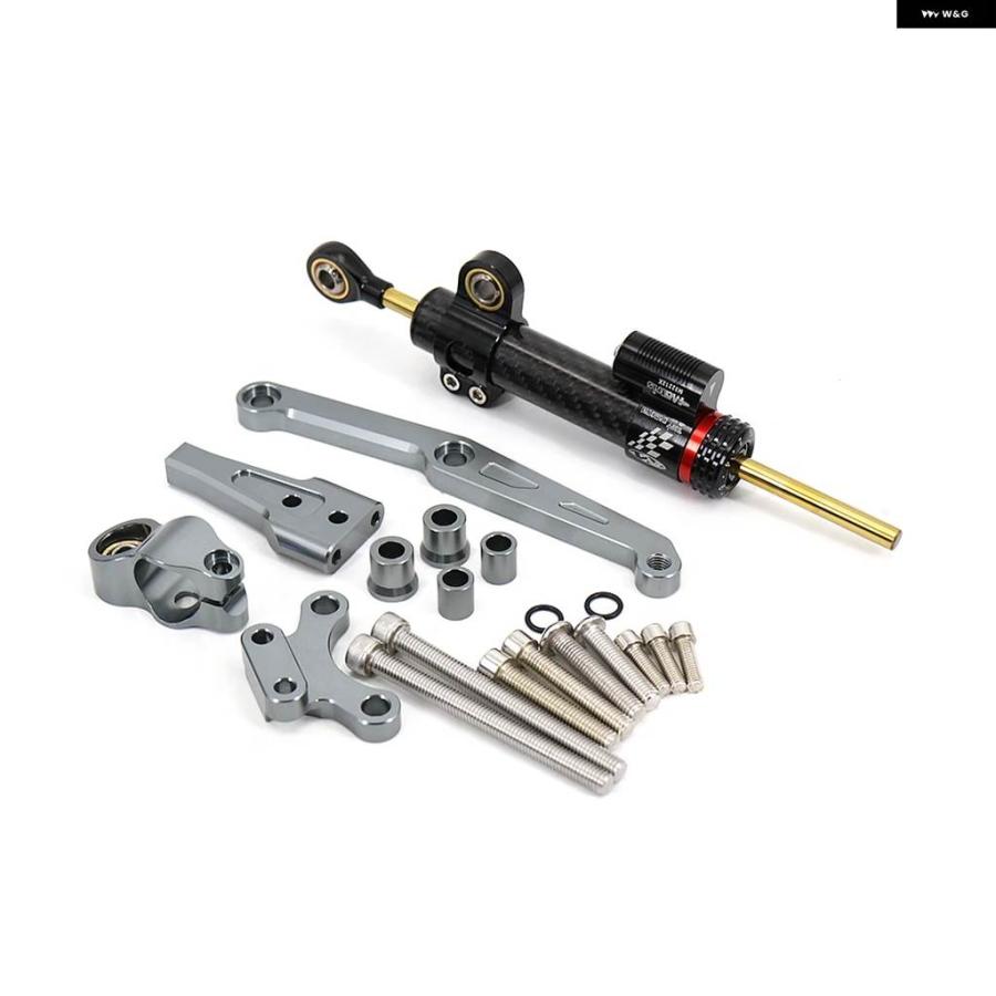 並行輸入品ホンダ CB650R 2018 - 21用 オートバイ ステアリングスタビライザー ダンパー 取り付け ブラケット キットの画像