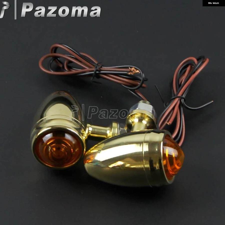 並行輸入品10MMボルトブラット ソリッドブラス バイク バルブ ウィンカー ランプ アンバー ライト ハーレー ホンダ スズキ カワサキ レーサー