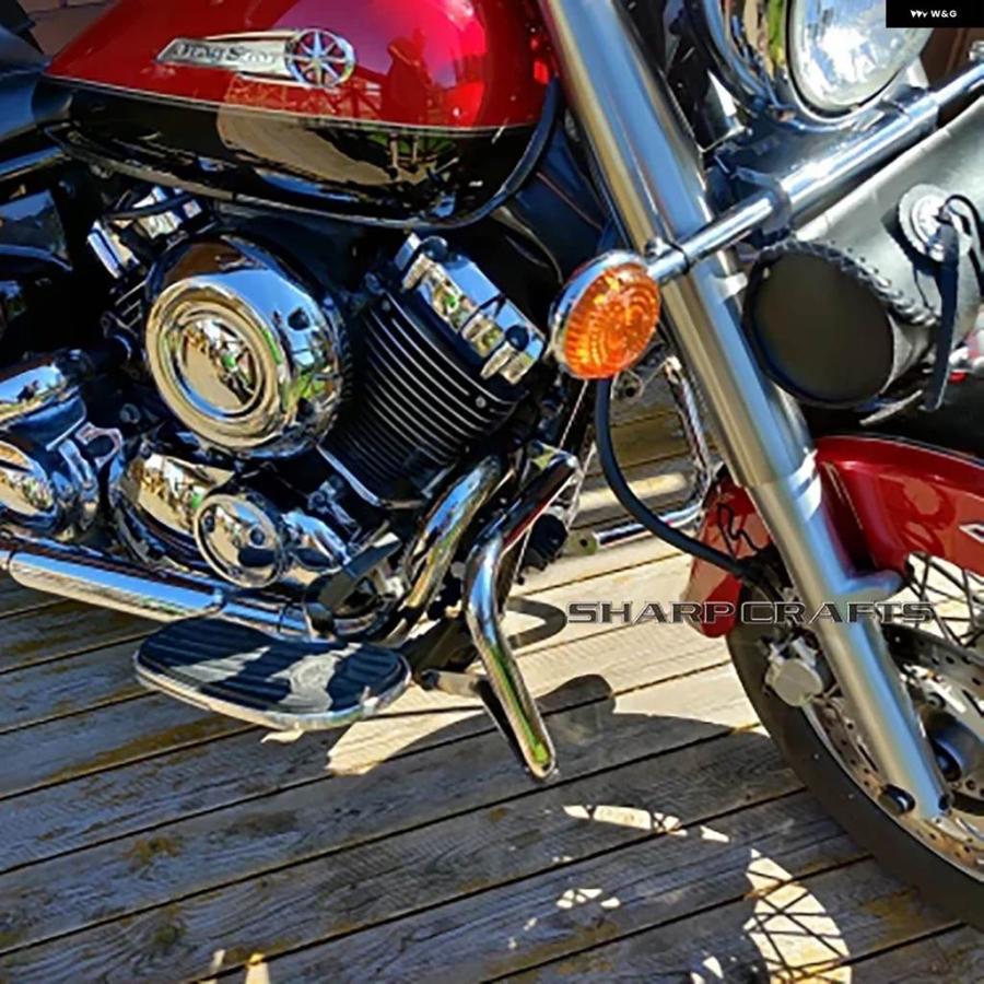 【モグラ】 オートバイアクセサリー エンジンガード クラッシュバー ヤマハ用 Vスター 🏑 用 ドラッグスタ オートバイクラッシュバー ブイスター用 400用 ドラッグスター用 650用 オートバイエンジンガードクラッシュバー クラッシュ バ