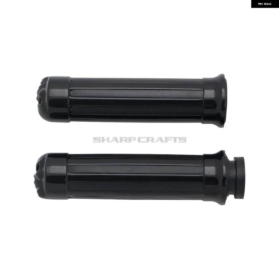 並行輸入品オートバイ 7/8インチ 22MM スカルラバースリップ ハンドルバー ハーレー ホンダ ヤマハ バイク クルーザー チョッパー カスタムの画像