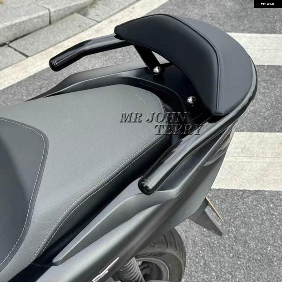 並行輸入品 バイク ブラック リア テールストック レスト クッション