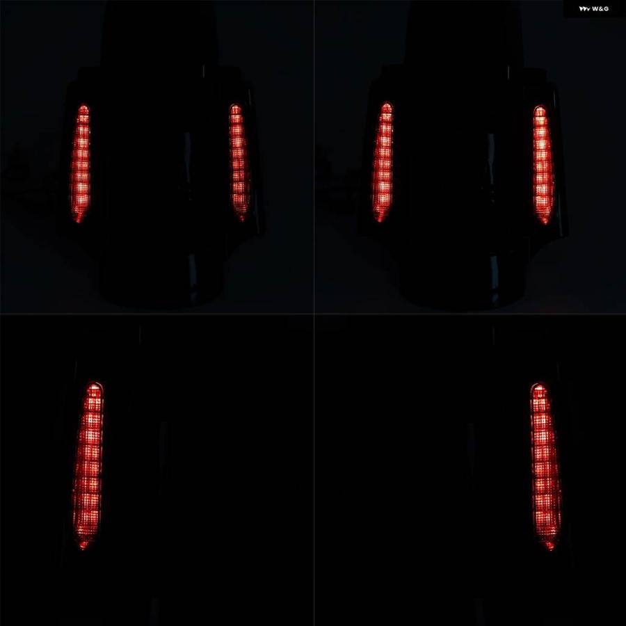 並行輸入品 オートバイ リアフェンダー LED システム ハーレー ツーリング ロードキング エレクトラストリートグライド CVO カスタム ウル