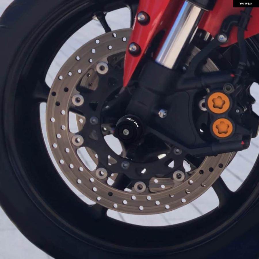 並行輸入品 ヤマハ YZF-R1 YZF-R6 FJR1300A / FJR1300AE / FJR1300ES FZ1 オートバイ フロントホイール フォーク スライダー キャップ クラの画像