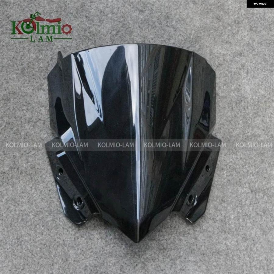 並行輸入品 2017年2019年モデル カワサキ Z650 バイク フロントガラス Z 650 2018年 ブラック風 ディフレクターの画像
