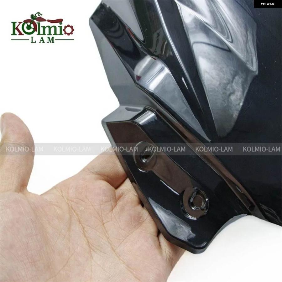 並行輸入品 2017年2019年モデル カワサキ Z650 バイク フロントガラス Z 650 2018年 ブラック風 ディフレクターの画像