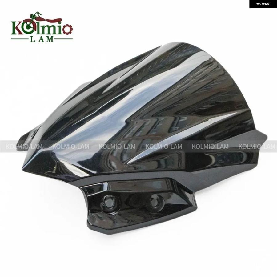 並行輸入品 2017年2019年モデル カワサキ Z650 バイク フロントガラス Z 650 2018年 ブラック風 ディフレクターの画像