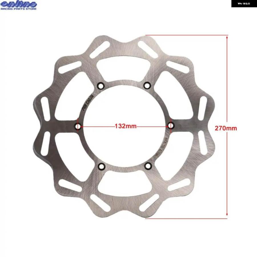 並行輸入品 オートバイ 270MM フロント ブレーキディスク ローターディスク ヤマハ YZ WR 125 250 250F 250X 250FX 400F 426F 450F YZF WRFの画像