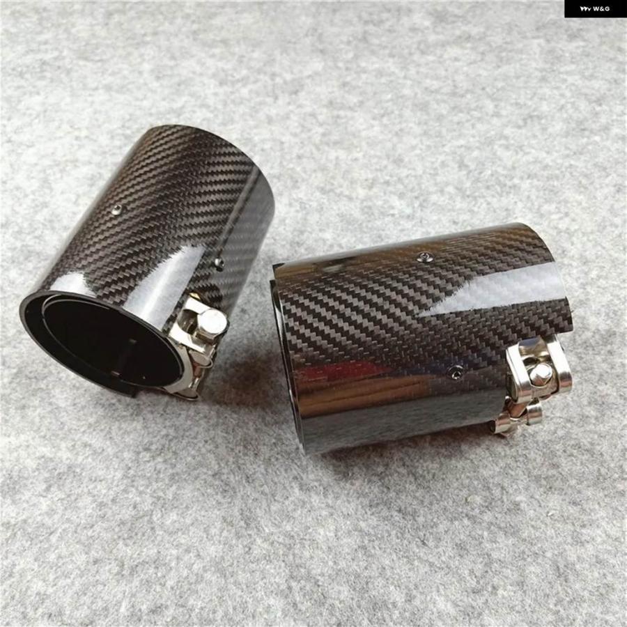並行輸入品 1個 ///M PERMANCE ブラックカーボン排気 システム パイプ BMW F90 M5 F87 M2 M2C F80 M3 F82 M4 F20 F22 F3X ノズルテールの画像