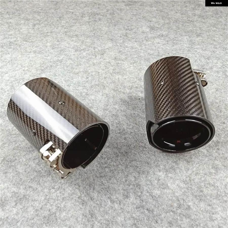 並行輸入品 1個 ///M PERMANCE ブラックカーボン排気 システム パイプ BMW F90 M5 F87 M2 M2C F80 M3 F82 M4 F20 F22 F3X ノズルテールの画像