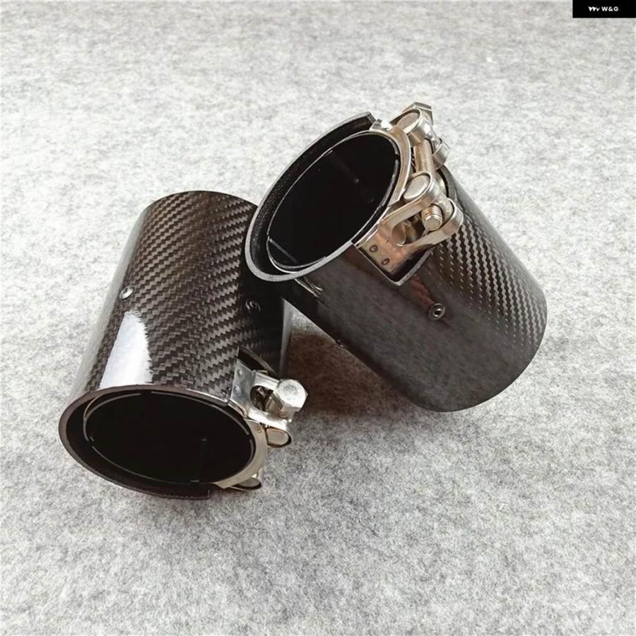 並行輸入品 1個 ///M PERMANCE ブラックカーボン排気 システム パイプ BMW F90 M5 F87 M2 M2C F80 M3 F82 M4 F20 F22 F3X ノズルテールの画像
