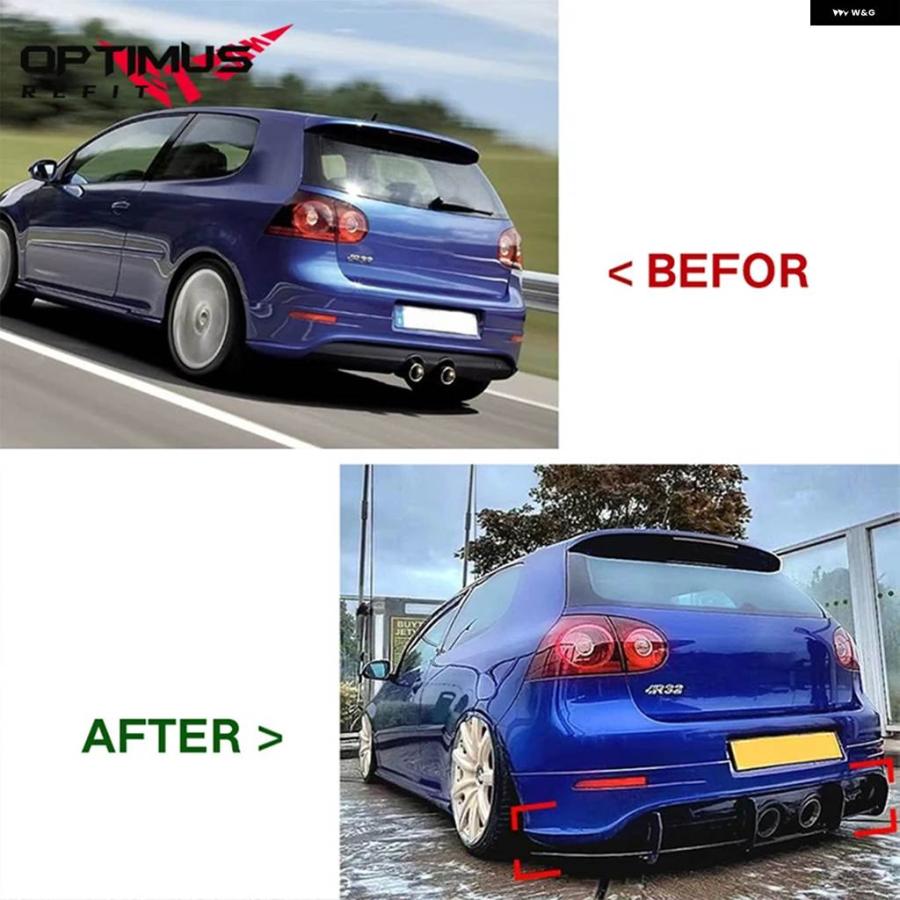 並行輸入品 VW GOLF 5/MK5 R32 GTI リアスポイラー リア ディフューザー リアリップ リアブレードスポイラー リア バンパー カスタム パー_3