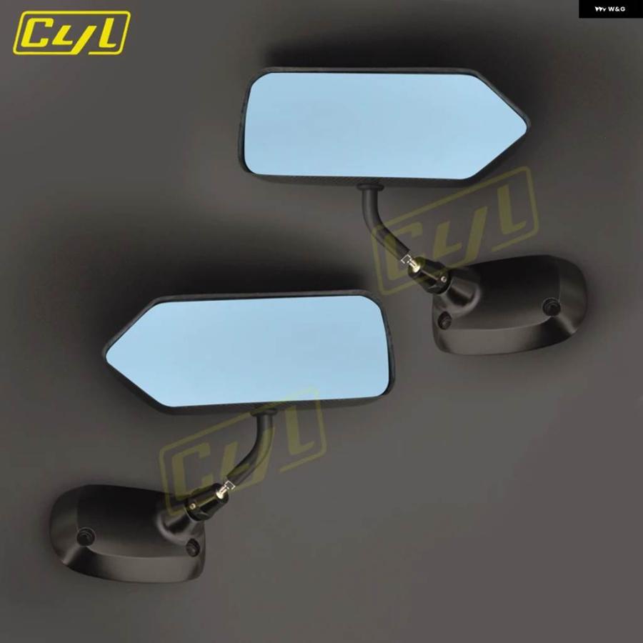 並行輸入品 2PCS クラフト スクエア カーボン F1 カーボンドアサイドミラー メタル ブラケット カスタム パーツ アクセサリー