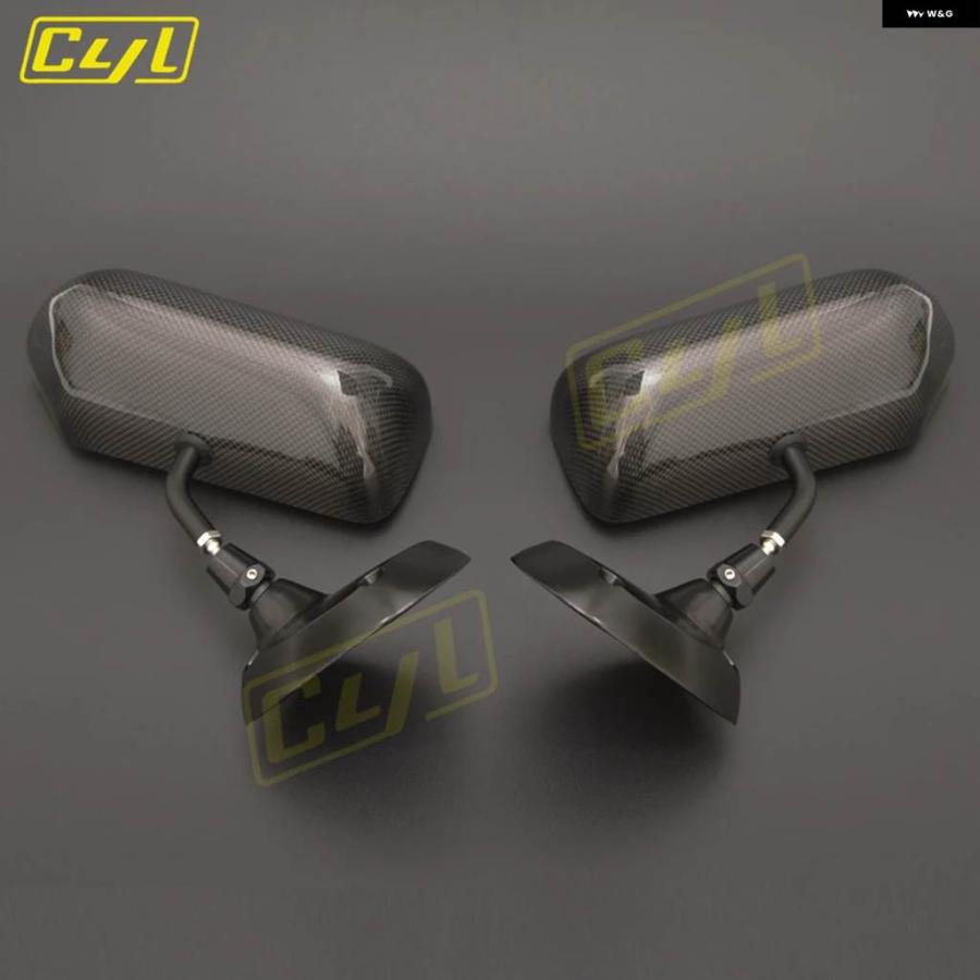 並行輸入品 2PCS クラフト スクエア カーボン F1 カーボンドアサイドミラー メタル ブラケット カスタム パーツ アクセサリー