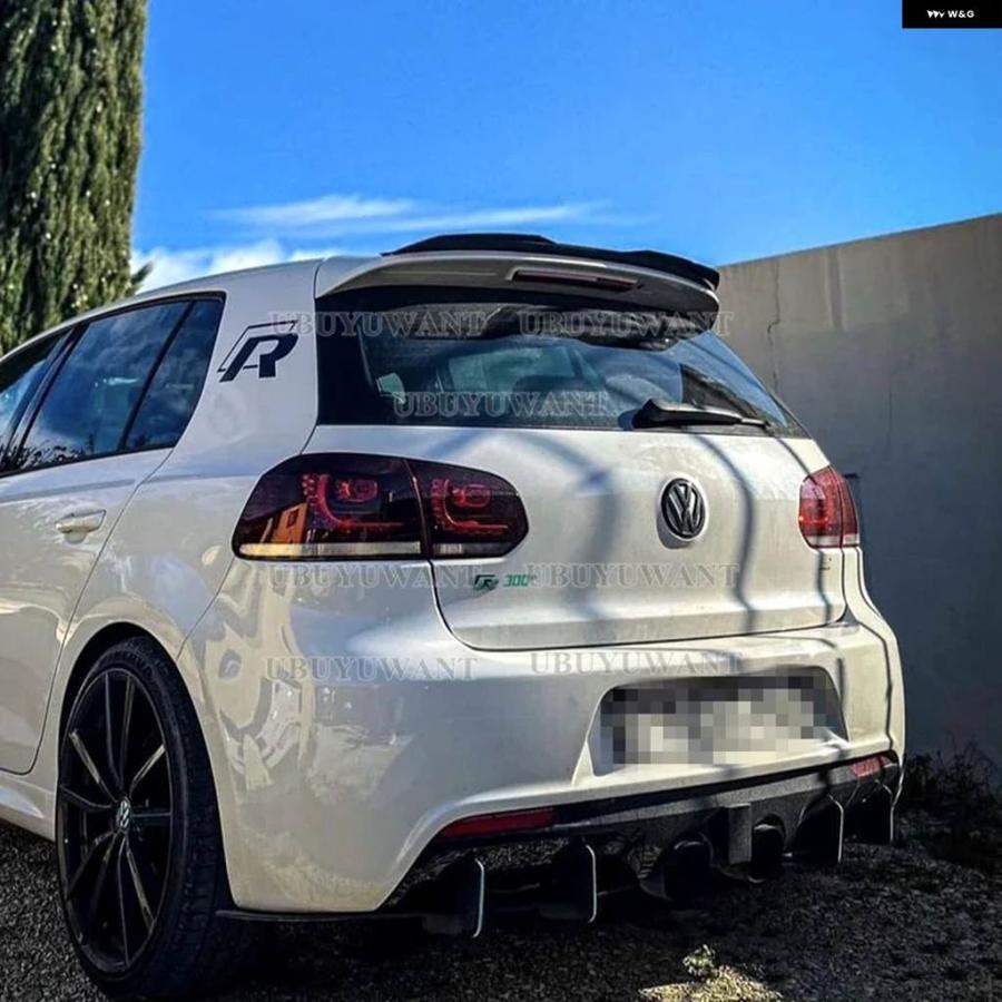 並行輸入品 ゴルフ 6 リアウィング フォルクスワーゲン ゴルフ 6 GTI R ABS ルーフスポイラーウィング ゴルフ 6 GTI GTD MK6 カの画像