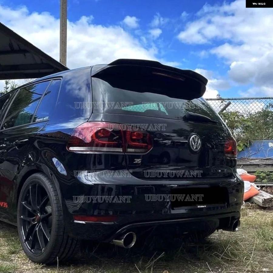 並行輸入品 ゴルフ 6 リアウィング フォルクスワーゲン ゴルフ 6 GTI R ABS ルーフスポイラーウィング ゴルフ 6 GTI GTD MK6 カの画像