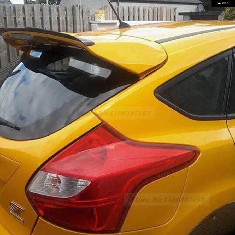 並行輸入品 FORD FOCUS 2012-2018 ST MK3 ハッチバック スポイラー ABS カーボン カラー カー テールウィング デコレーション リの画像