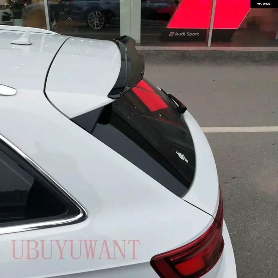 並行輸入品 カーボンカラーカースポイラー アウディ A3 スポーツバック アレロン 2014 - 19 ABS テールリアウィング ハッチバッの画像